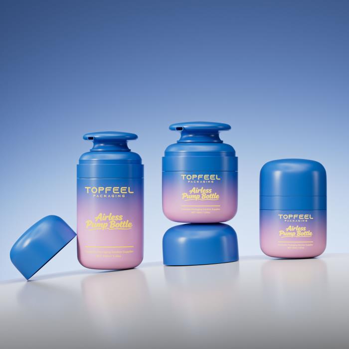 Topfeelpacks PA186 Mono PP Airless Bottle is Sustainable Packaging for Modern Skincare Brands